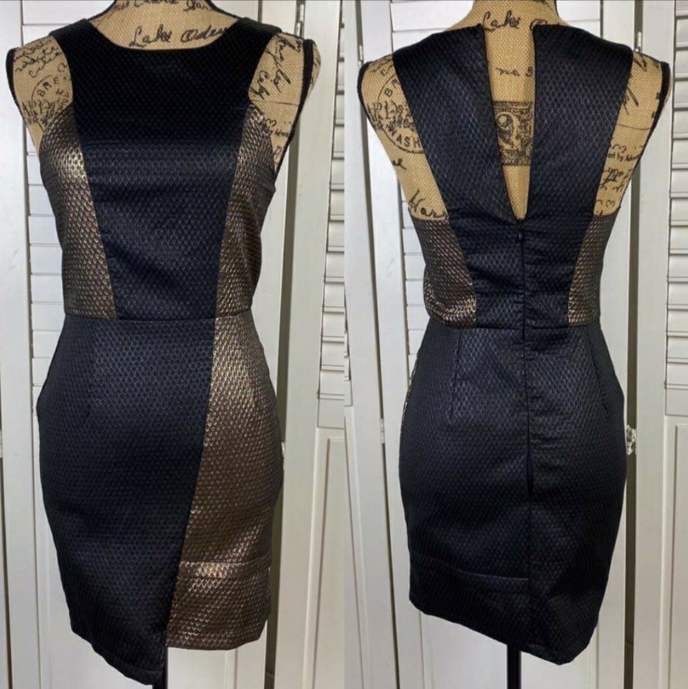 Touch` Black & Silver Dress French